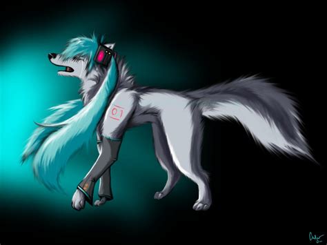 Hatsune Miku Wolf By Ookamishinigami99 On Deviantart