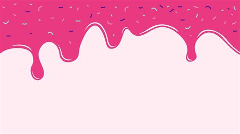 Dripping Strawberry Ice Cream Image On Pink Background 11863748 Vector Art At Vecteezy