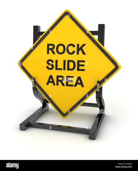 Warning Rock Slide Hi Res Stock Photography And Images Alamy