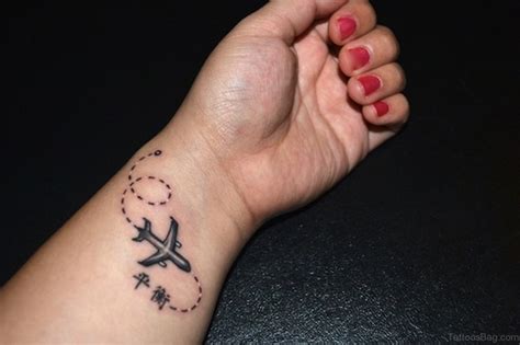 29 Lovely Airplane Wrist Tattoos Tattoo Designs