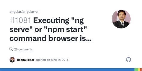 Executing Ng Serve Or Npm Start Command Browser Is Not Opening