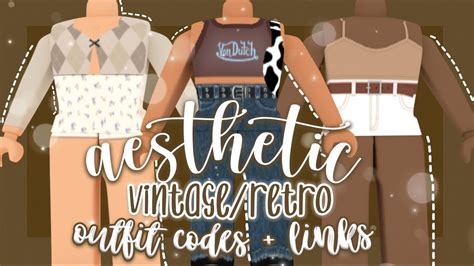 Aesthetic Vintageretro Roblox Outfits Codeslinks Youtube
