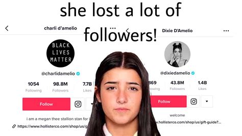 Charli Dixie Damelio Lost A Lot Of Followers Because Of This Youtube