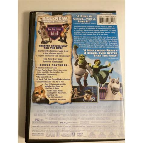 Shrek 2 Dvd 2004 Widescreen Movie Mike Myers Eddie Murphy Cameron Diaz