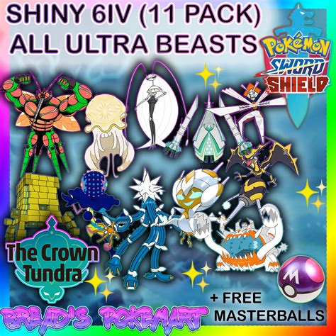 Pokemon Sword And Shield 6iv All 11 Shiny Ultra Beasts Etsy