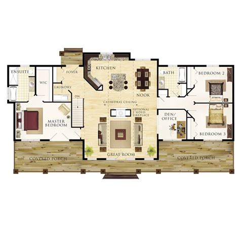 Floor Plans With Closed Kitchen Floorplans Click