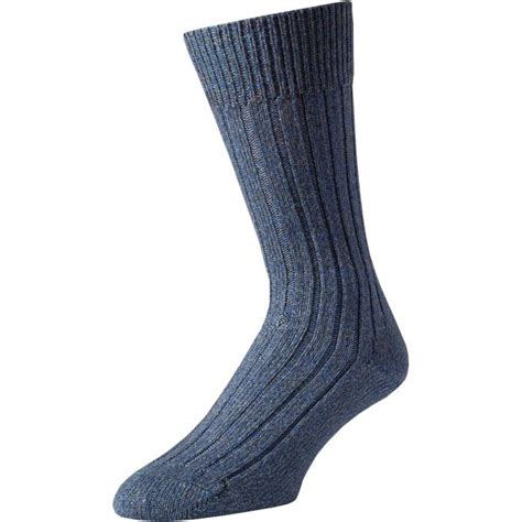 Blue Marl Country Sock Mens Country Clothing Cordings