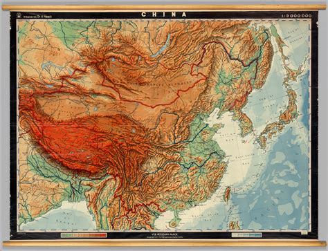 China Physical David Rumsey Historical Map Collection