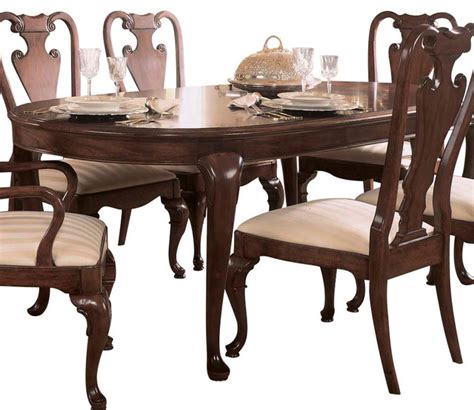 American Drew Cherry Grove Oval Leg Dining Table In Antique Cherry