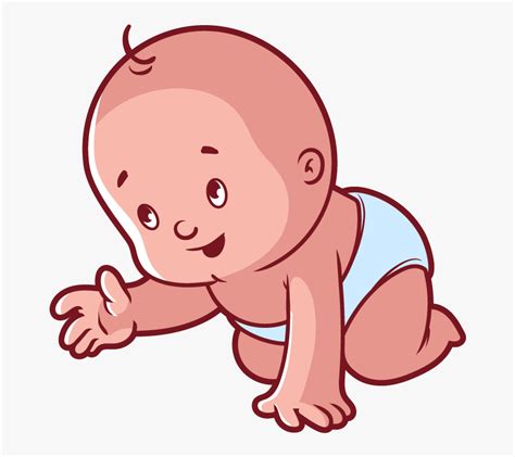 Infant Cartoon Child Clip Baby Crawling Clipart Png Transparent Png