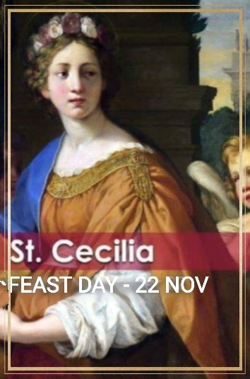 Feast Of Saint Cecilia 22nd November Prayers And Petitions