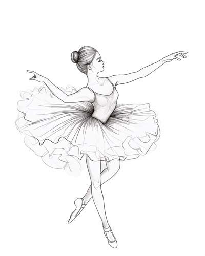 Ballet Dancing Coloring Pages