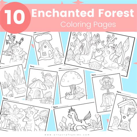 Enchanted Forest Coloring Pages To Print