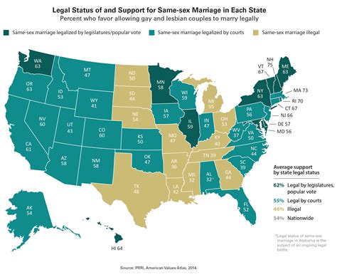 Map Legal Status Of And Support For Same Sex Marriage In Each State Free Download Nude Photo