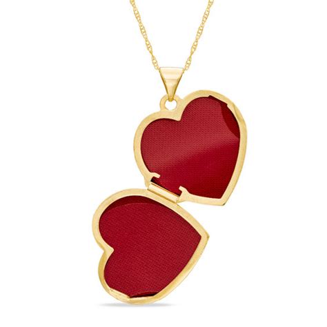 I Love You Heart Locket In 10k Gold Lockets Necklaces Zales