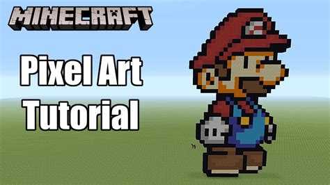 Minecraft Pixel Art Tutorial Paper Mario Youtube