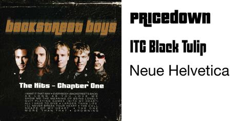 Backstreet Boys The Hits Chapter One Album Art Fonts In Use