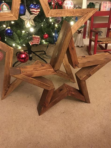 2x4 Star Big And Chunky Wooden Stars 2x4 Furniture Outdoor Decor