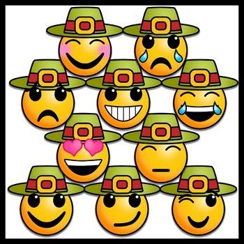 Animated thanksgiving emoji, animated vector freeuse techflourish collections free animated thanksgiving turkey hd png download 640x480 810755 pngfind. Thanksgiving Emoji Clip Art by RebeccaB Designs | TpT