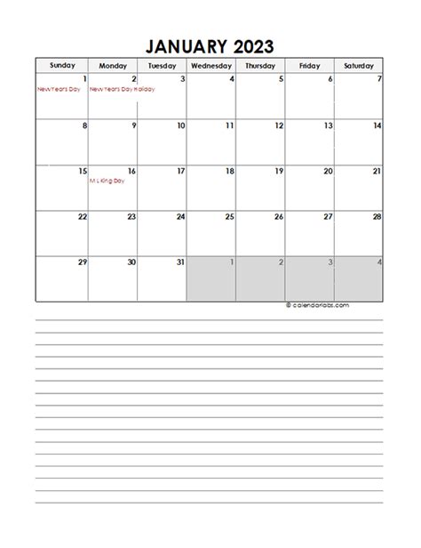 Excel Calendar 2023 Printable Template Calendar