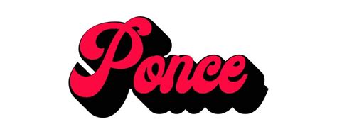 Ponce Puerto Rico Retro Font Png Digital File Download Download Now