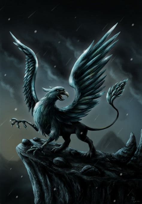 Image Detail For Dark Gryphon By Pixx 73 On Deviantart Cute Fantasy