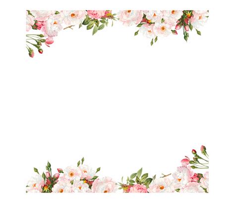Watercolor Flower Border Clipart 10 Free Cliparts Download Images On