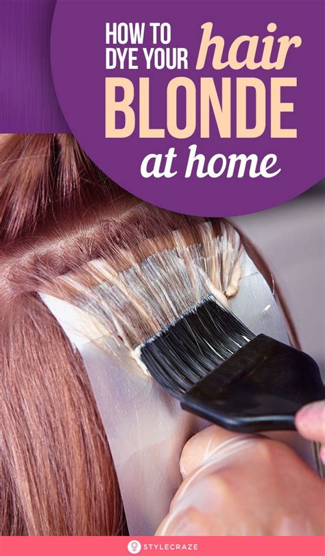 How To Dye Your Hair Blonde At Home Boxed Hair Color Best Hair Dye