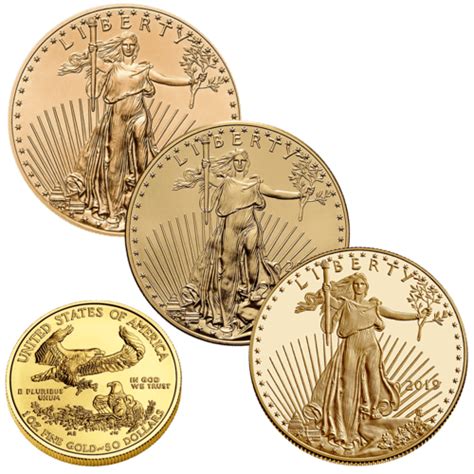 American Eagle 1 Unze Gold Diverse Jahrgänge