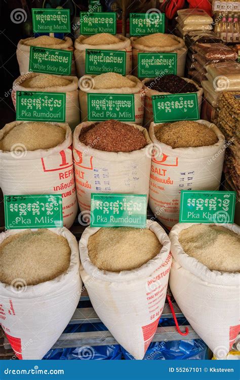 Type Of Rice In Cambodia Editorial Photo Image Of Diet 55267101