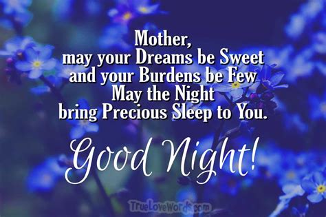 55 Good Night Messages For Mom True Love Words