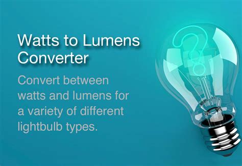 Lumens To Watts Conversion Off 64