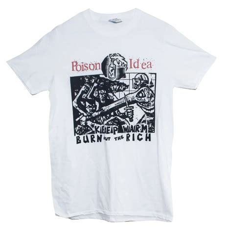 Poison Idea T Shirt Hardcore Punk Rock Nofx Minor Threat Band Graphic Tee Unisext Shirts