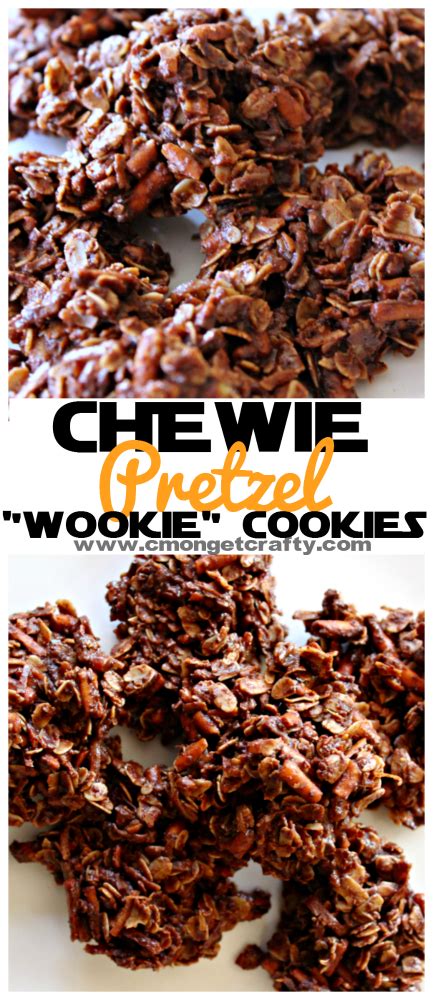 These No Bake Chewie Chocolate Pretzel Wookie Cookies Are The Perfect