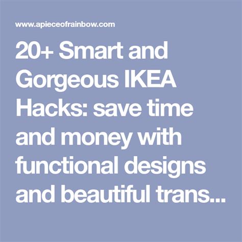 20 Smart And Gorgeous Ikea Hacks And Great Tutorials Ikea Hack