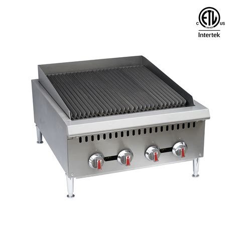 36 120000 Btu Hr Countertop Commercial Gas Lava Rock Grill Gcb 36l