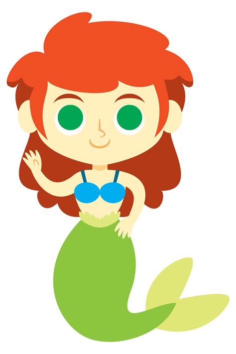 Baby Mermaid Clipart Free Download On Clipartmag