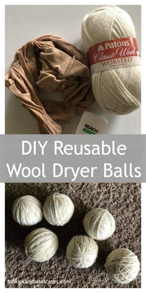 how to make your own reusable dryer balls binkies and briefcases dryer balls diy dryer