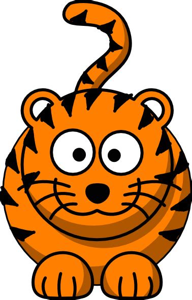 Cartoon Tiger Clip Art At Clker Com Vector Clip Art Online Royalty
