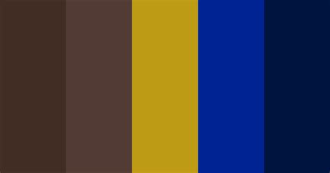 Brown Gold And Blue Color Scheme Blue