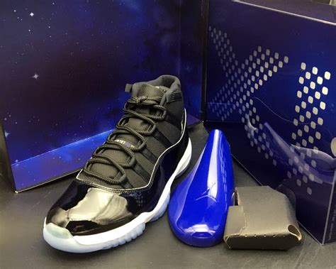 Air Jordan 11 Space Jam Black And Dark Concord White For Sale New