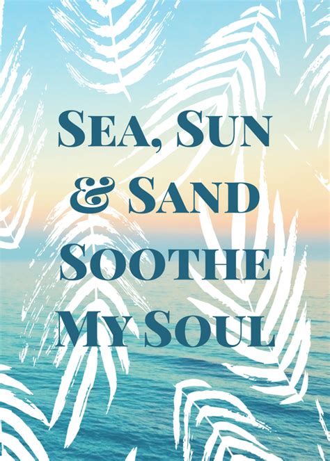 sea sand and sun sand sea self love poems