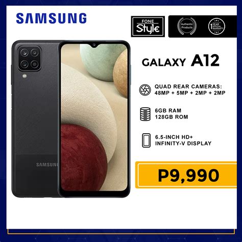 Samsung Galaxy A12 Mobile Phone 65 Inch Screen With 6gb Ram And 128gb