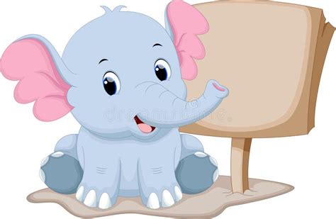 Baby Elephant Cartoon Stock Illustrations 25854 Baby Elephant