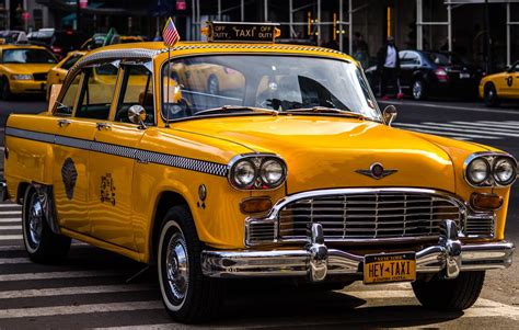 NYC Classic Checker Cab Taxi Cab Checker Cab Yellow Cabs