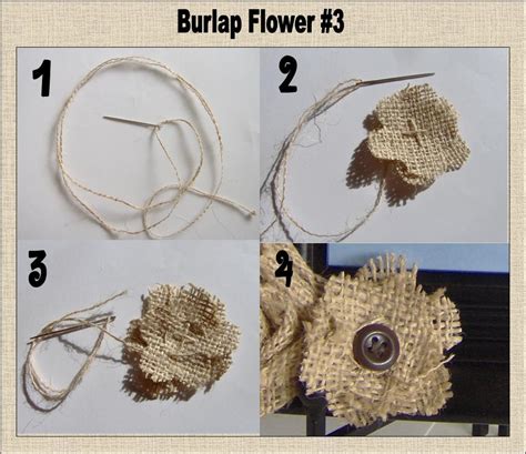 Todays Fabulous Finds 3 Burlap Flower Tutorials