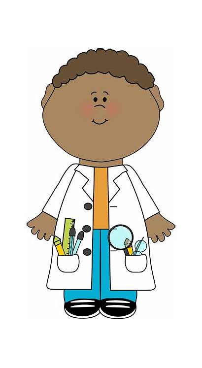 Scientist Clip Clipart Child Lab Science Coat