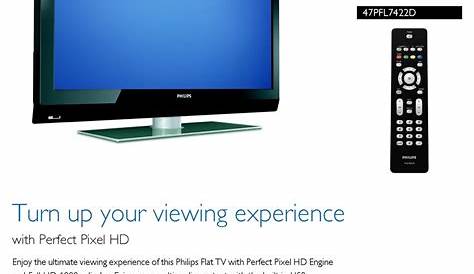 PHILIPS 47PFL7422D - 47" LCD TV MANUAL Pdf Download | ManualsLib