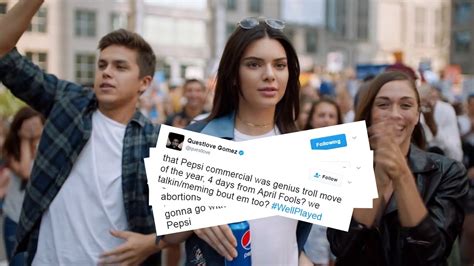 Celebs React To Kendall Jenner S Controversial Pepsi Commercial Youtube