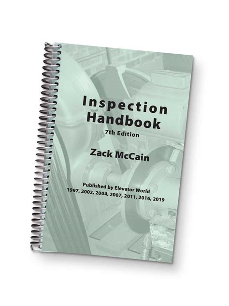 Inspection Handbook 7th Edition Print Elevator Books